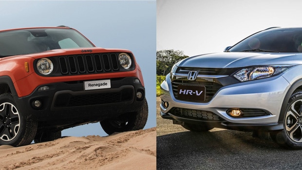 Duelo do ano vai ser entre Renegade e HR-V