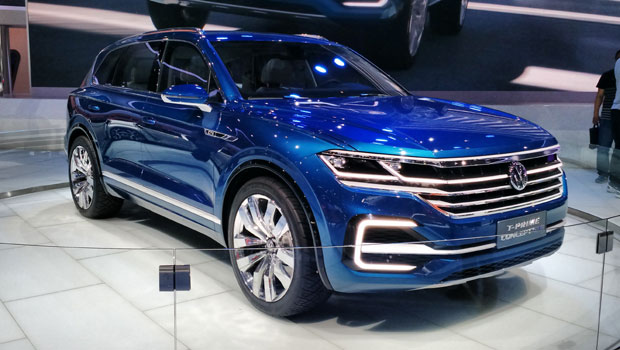 VW T-Prime prevê Touareg híbrido na China