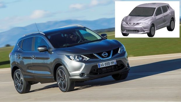 Crossover Nissan Qashqai surge em patente no Brasil