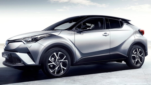 Toyota C-HR é maior que rivais HR-V e Renegade