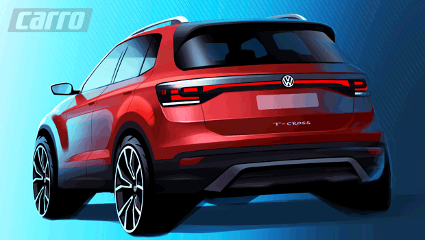 VW T-Cross tem primeiro teaser revelado