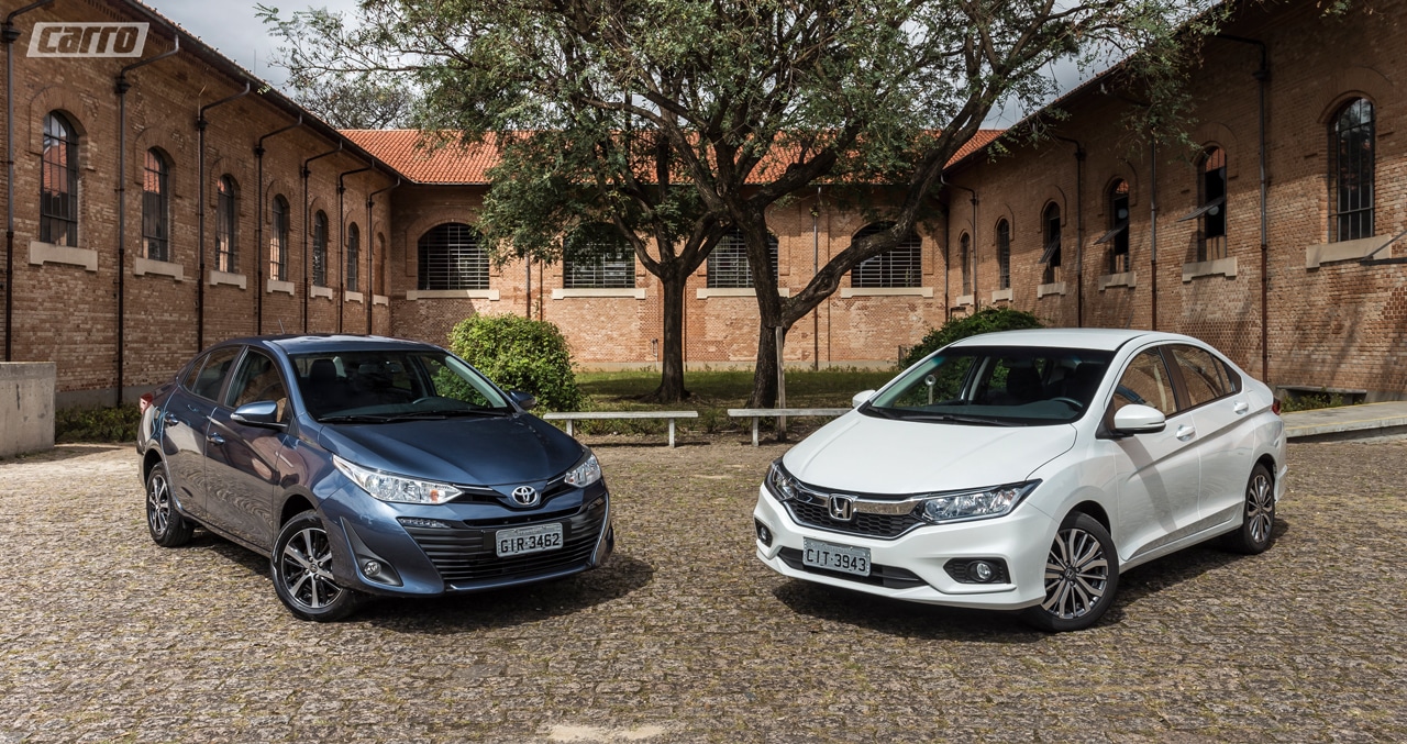 Comparativo: Honda City e Toyota Yaris 
