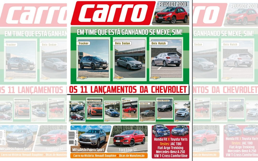 CARRO de maio: a nova escalação do time Chevrolet