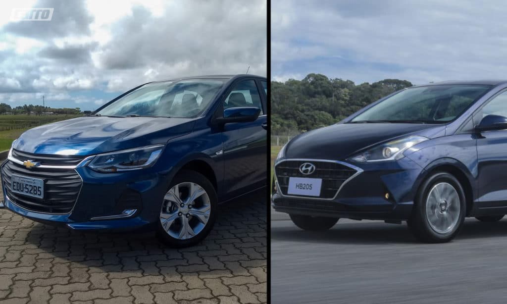 Chevrolet Onix Plus e Hyundai HB20S