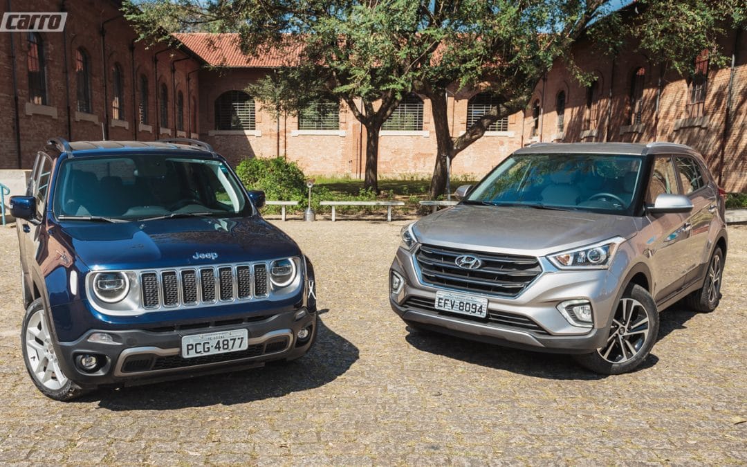 Comparativo Jeep Renegade Limited x Hyundai Creta Prestige