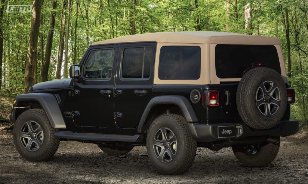 Jeep Wrangler Black & Tan