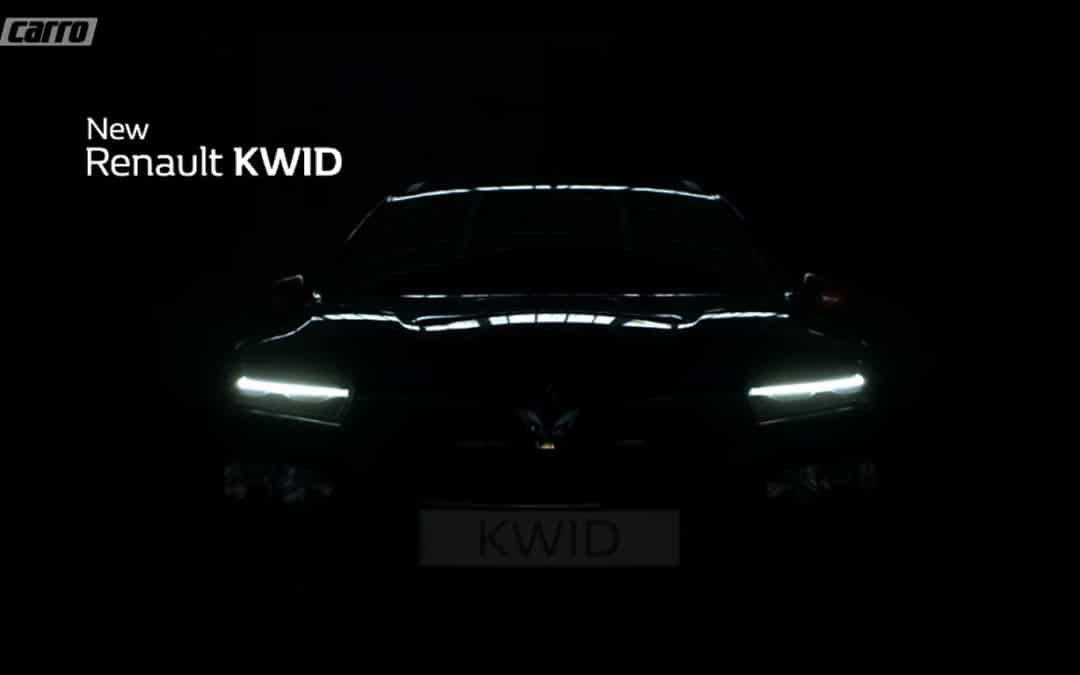 Renault divulga teaser do novo Kwid para a Índia