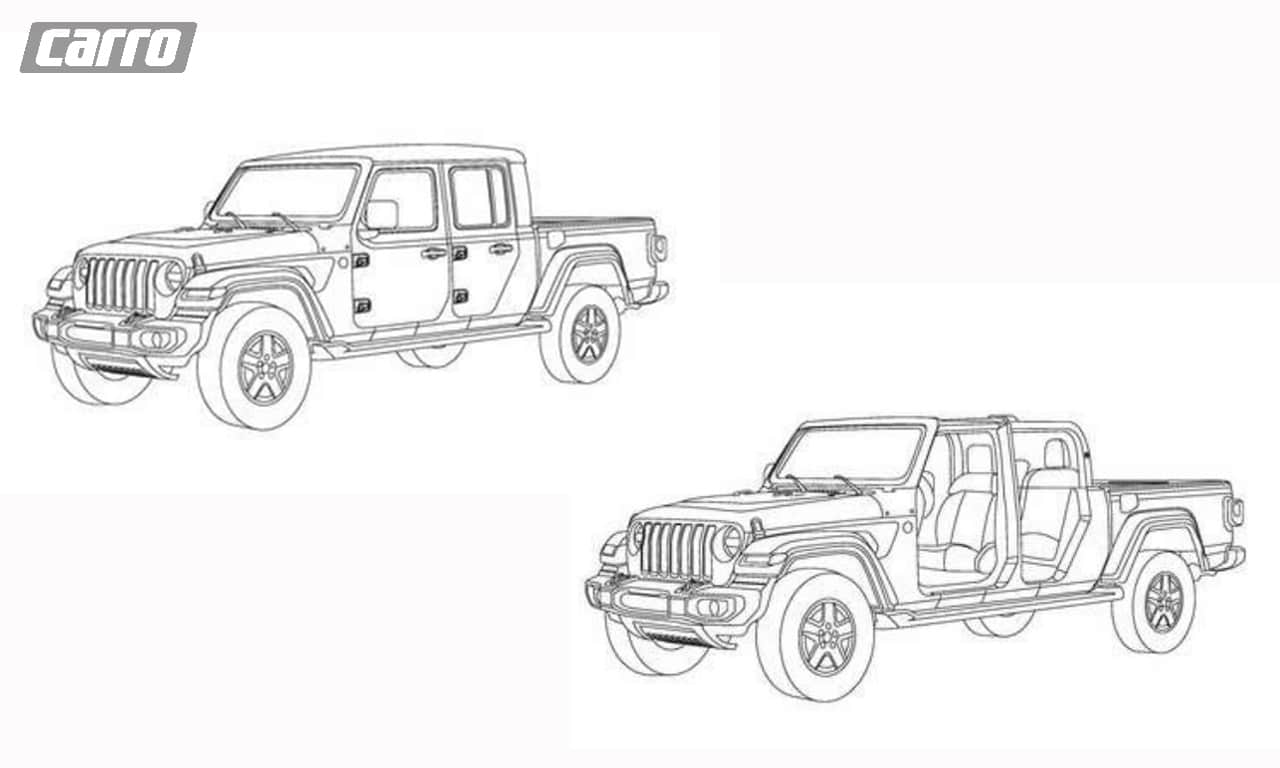 Jeep Gladiator desenhos