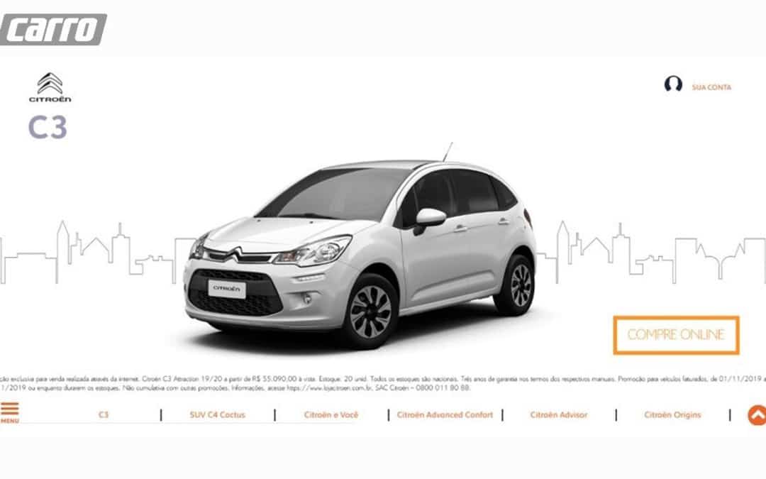 Citroën lança loja virtual para compra de C3 e C4 Cactus pela internet