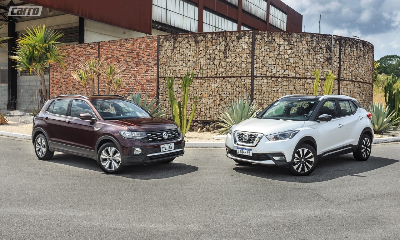 Comparativo: VW T-Cross Comfortline 200 TSI x Nissan Kicks SL CVT