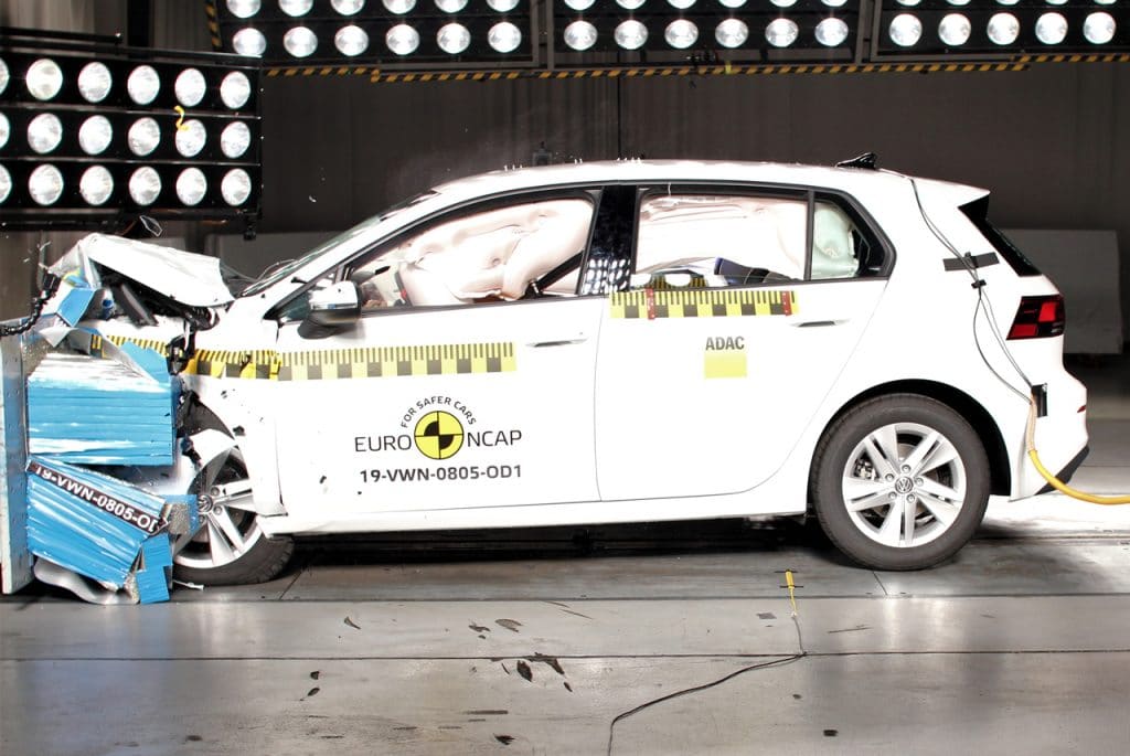 VW Golf crash test Euro NCap