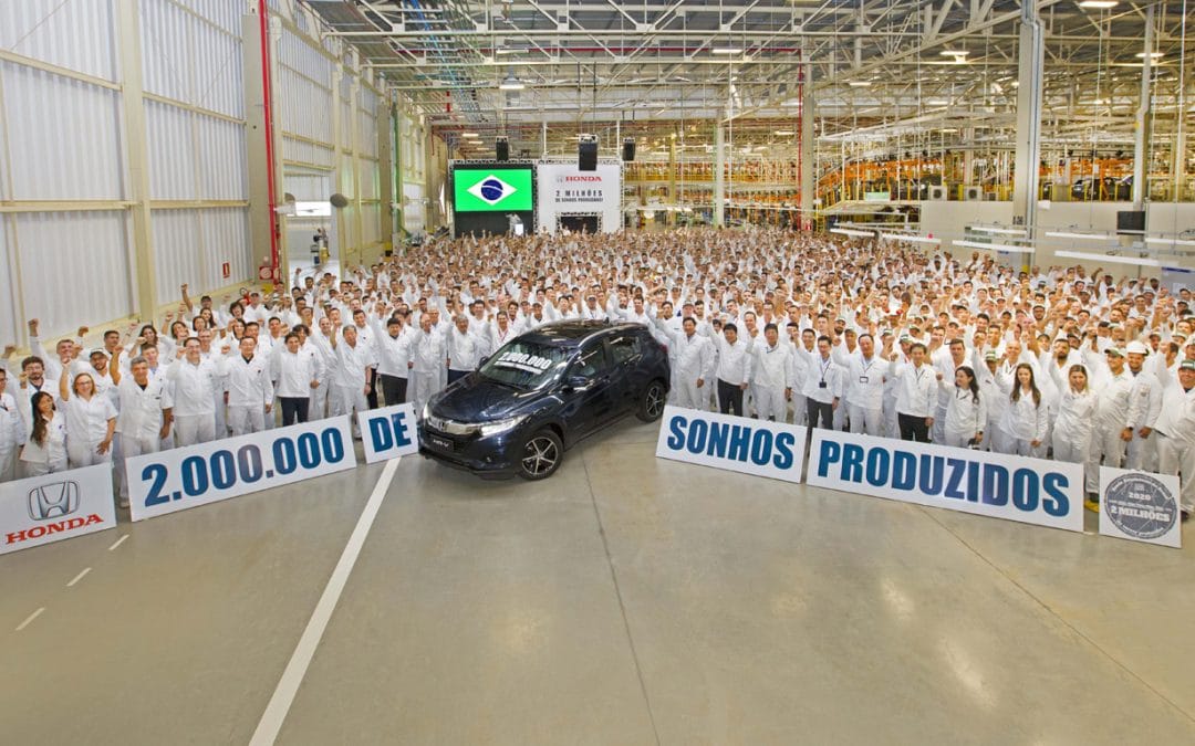 Honda celebra 2 milhões de veículos produzidos no Brasil