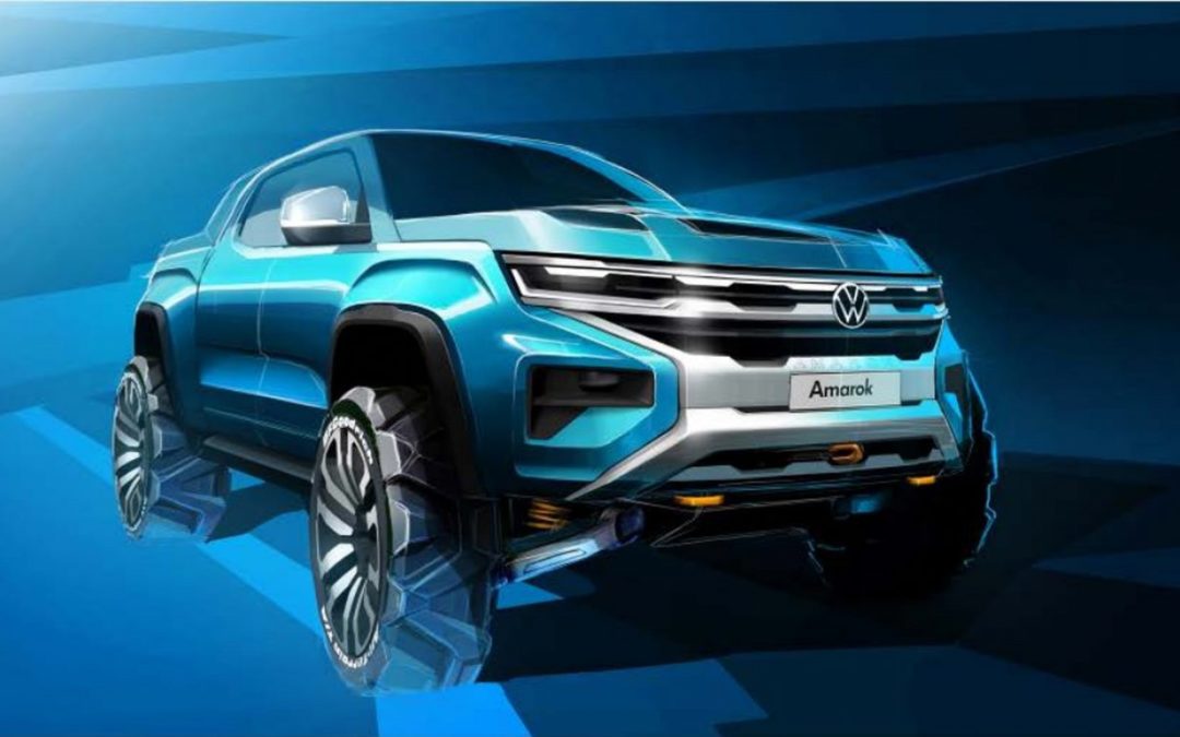 Esboço da nova VW Amarok é revelado pela marca