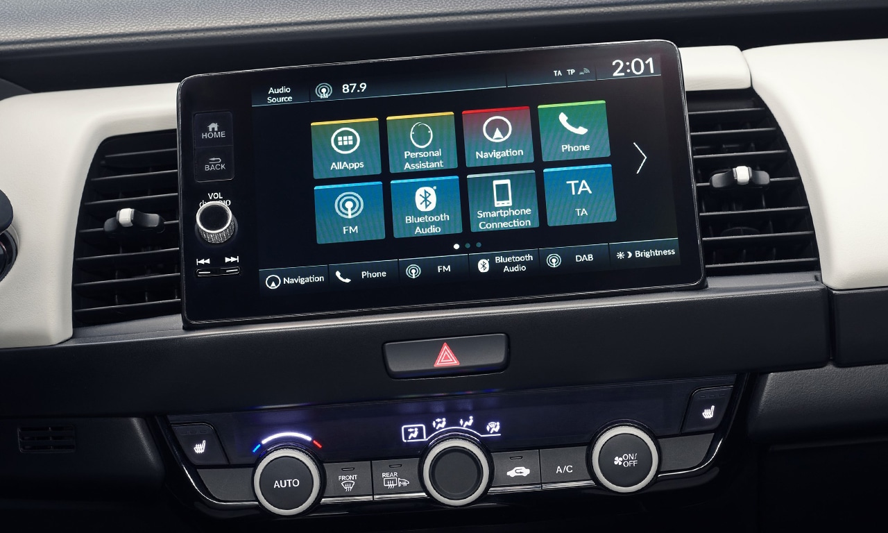 Multimídia e ar-condicionado Honda Fit 2020