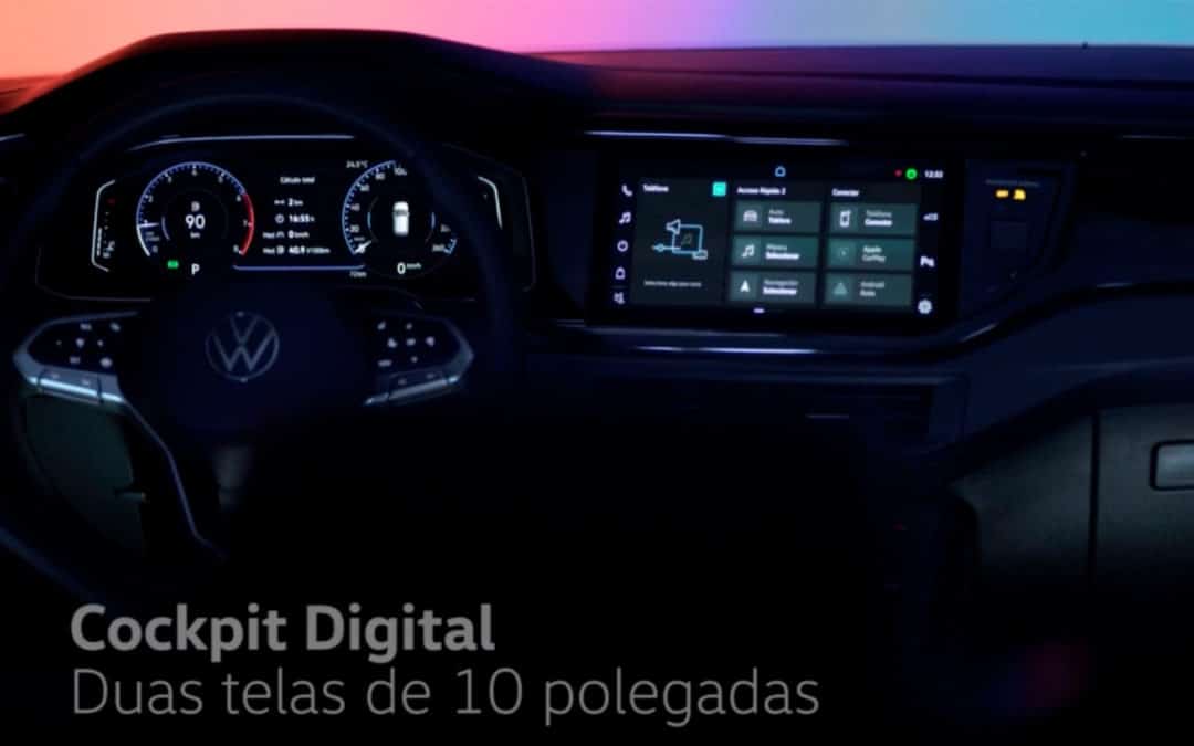 Multimídia do VW Nivus terá app de delivery e espelhamento sem fio