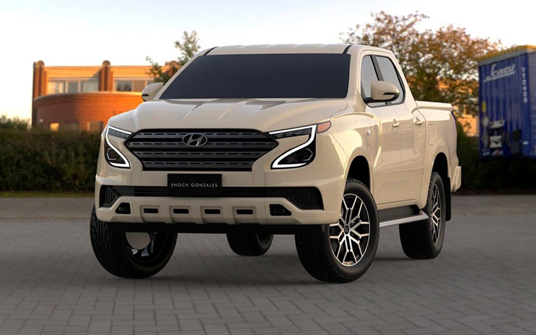 Projeção antecipa futura picape média da Hyundai