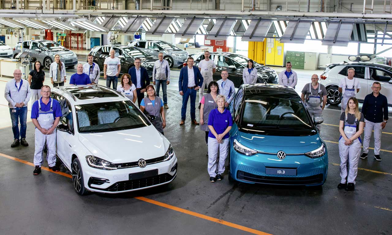 Fim da produção de modelos a combustão da VW na fábrica de Zwickau, na Alemanha