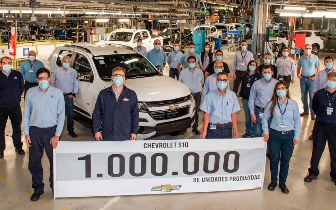 Chevrolet S10 chega a 1 milhão de unidades produzidas