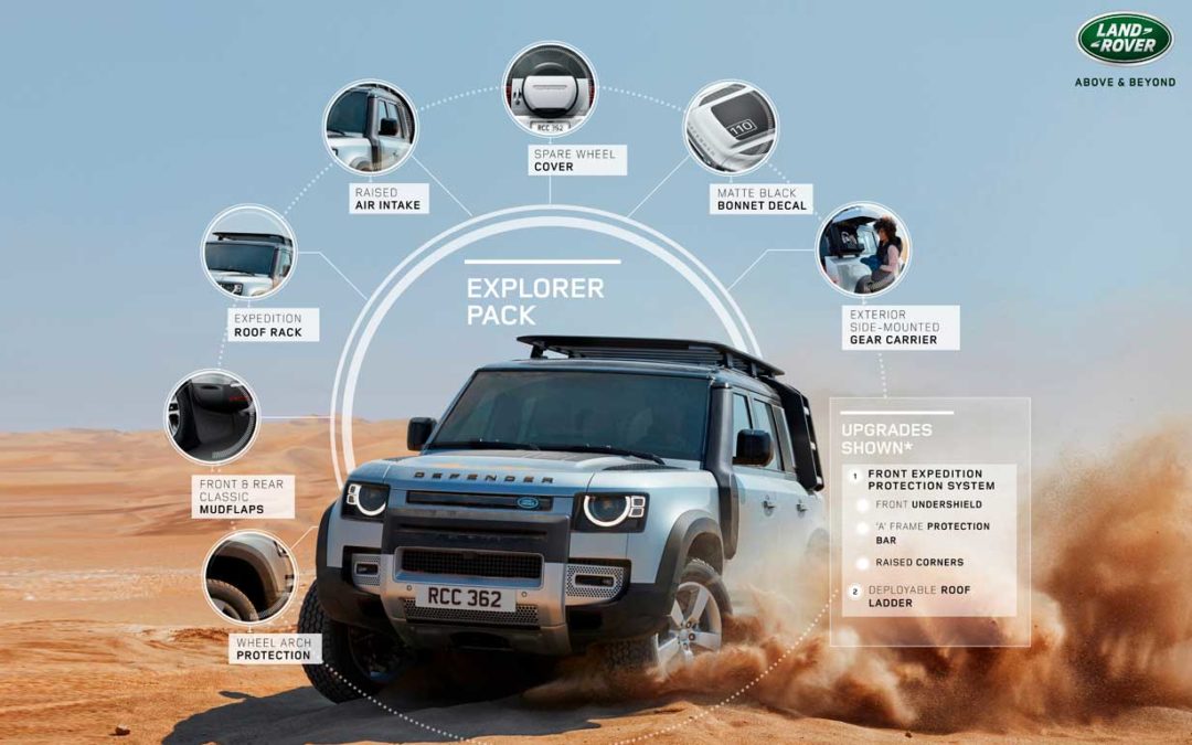 Land Rover lança pacotes de acessórios para o novo Defender