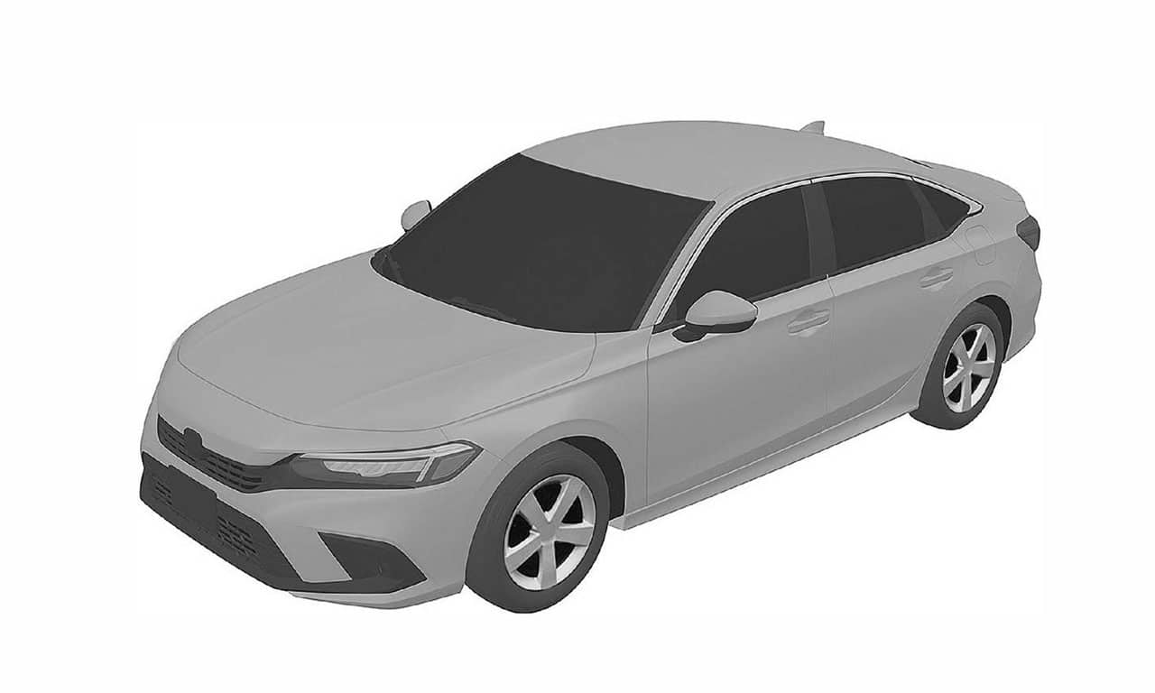 Honda Civic 2022 desenho industrial patente