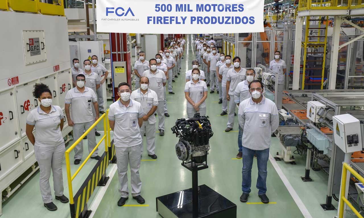 Motor FCA Fiat Firefly 500 mil unidades produzidas