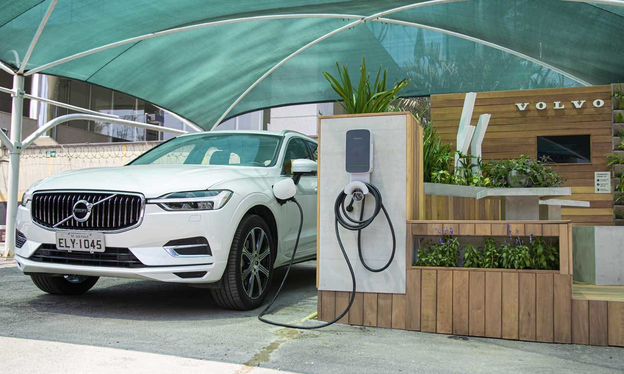 Estacionamento elétricos híbridos Volvo