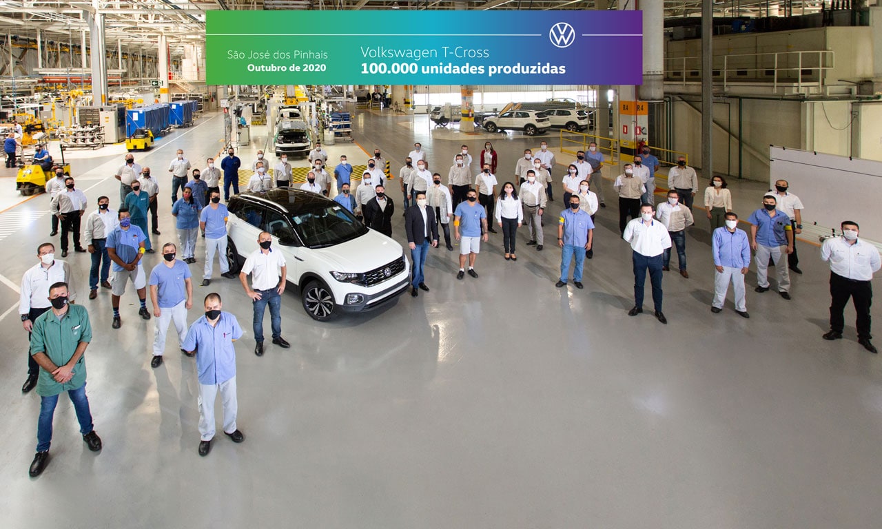 VW T-Cross 100 mil unidades Paraná