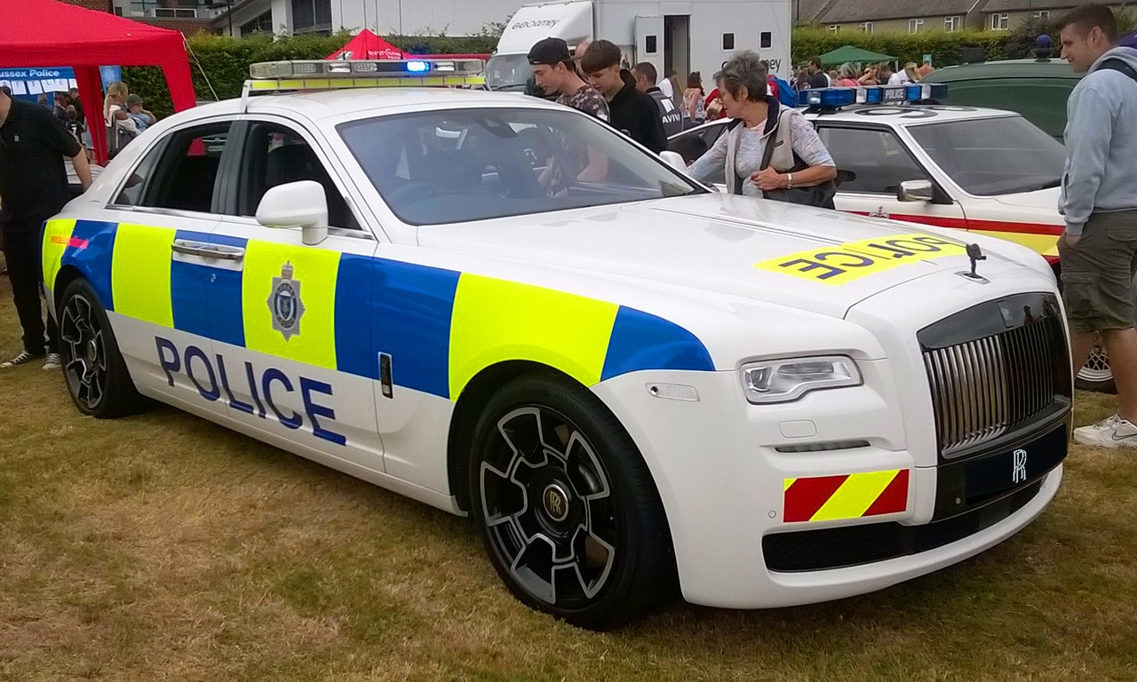 Rolls-Royce da polícia de Sussex, no Reino Unido
