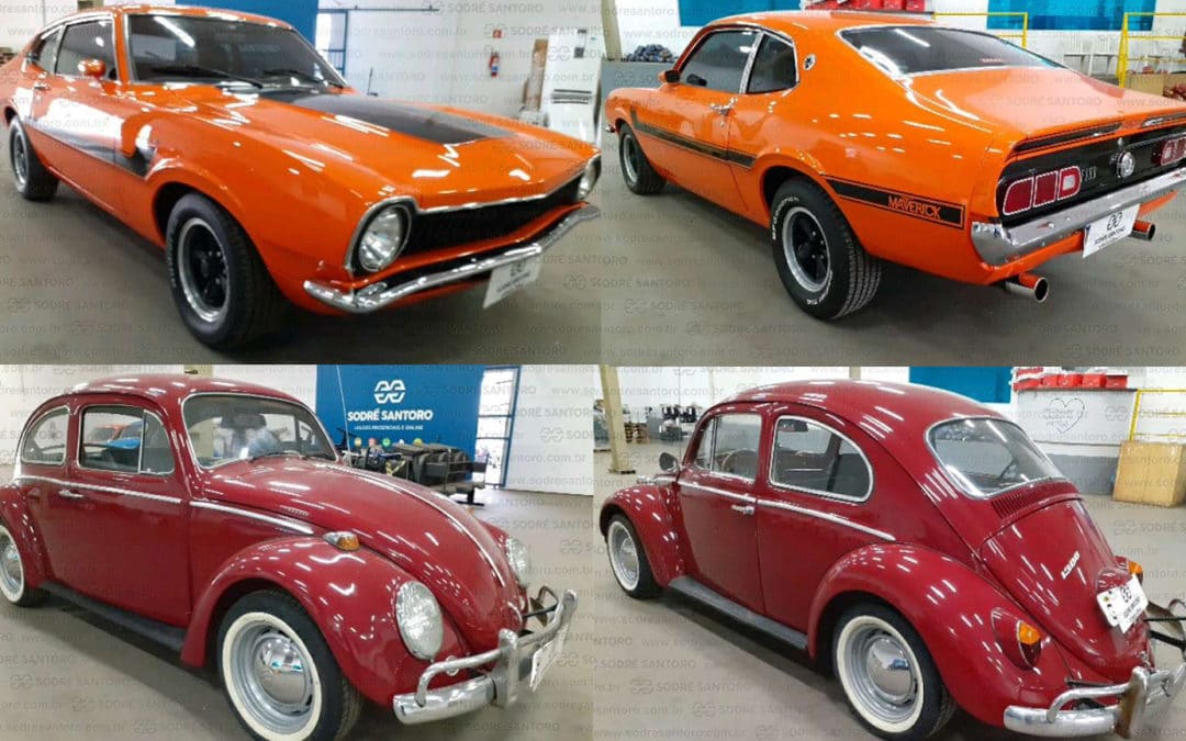 Leilão online oferece Volkswagen Fusca e Ford Maverick