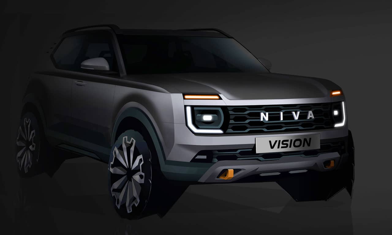 Lada Niva 2024 esboço desenho 