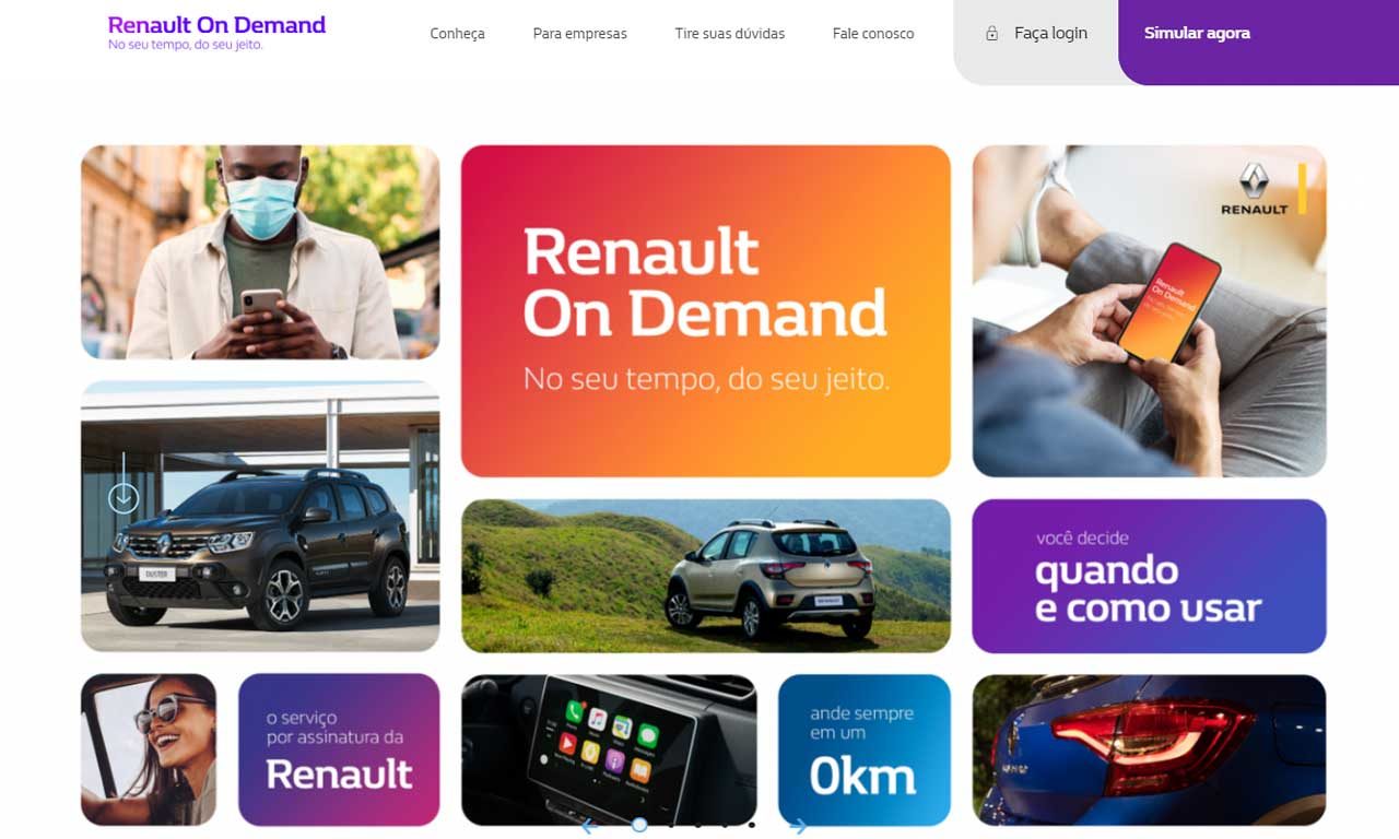 Assinatura de carros Renault On Demand