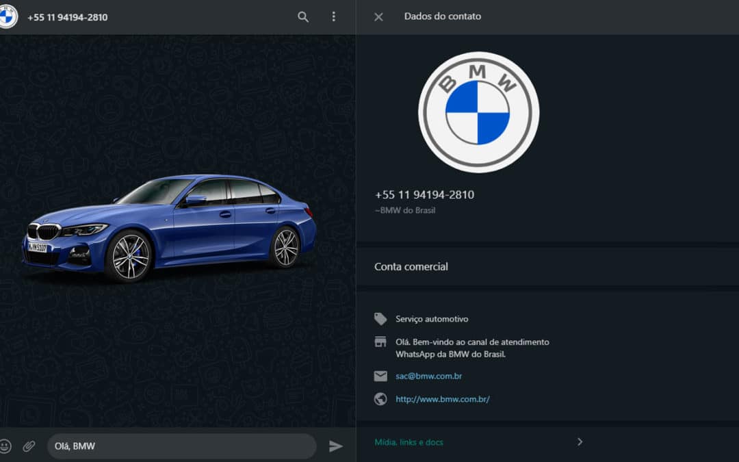 Após TikTok, BMW agora tem canal no WhatsApp