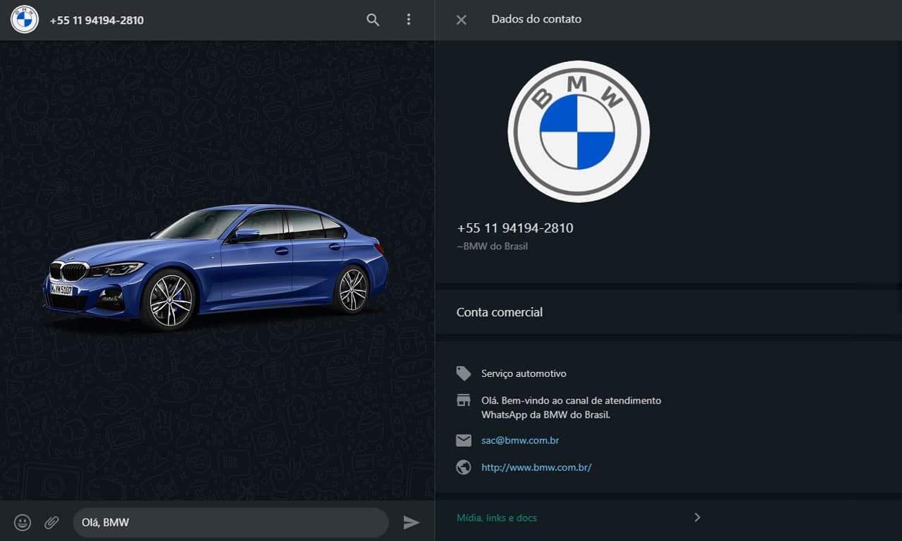 Whatsapp BMW Brasil