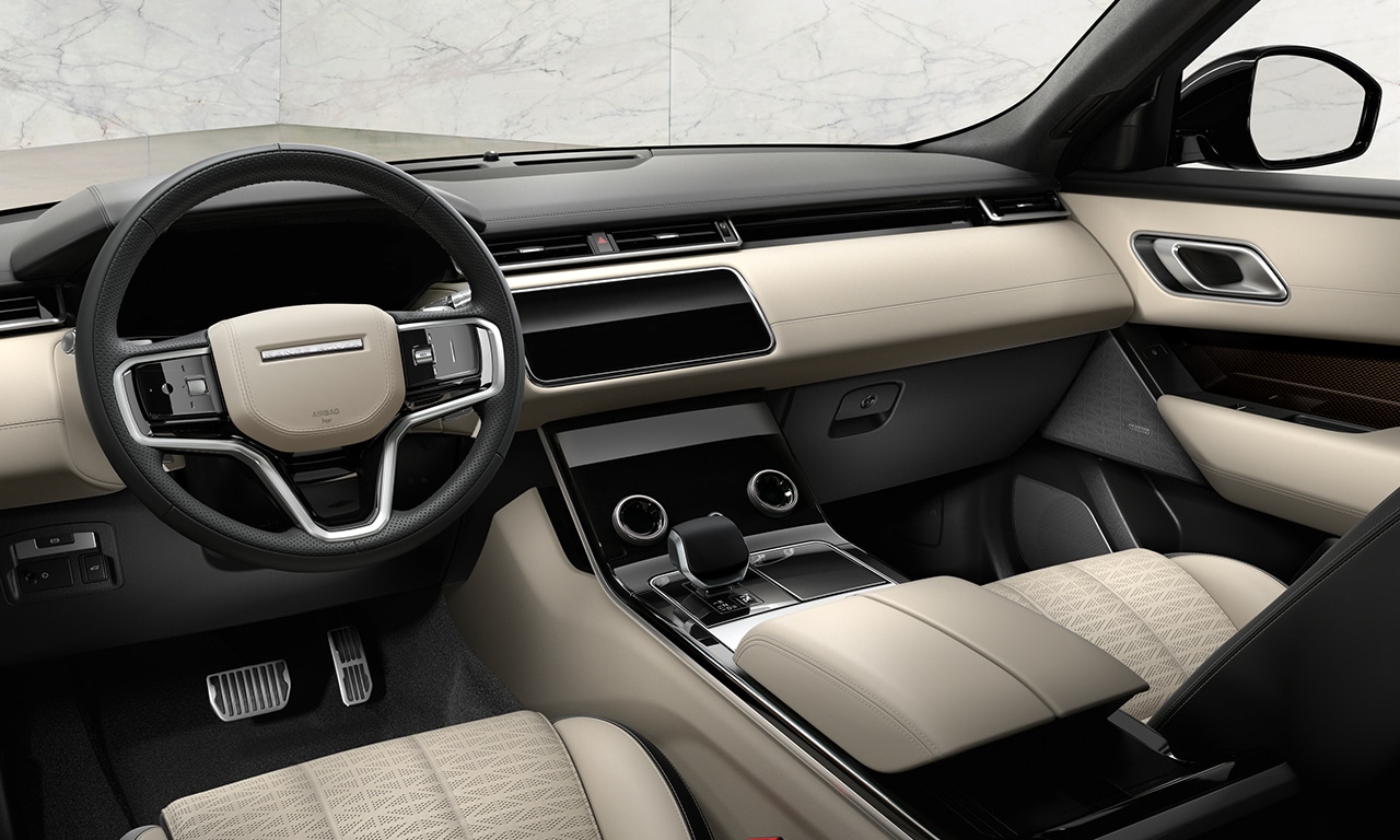 interior e painel Range Rover Velar