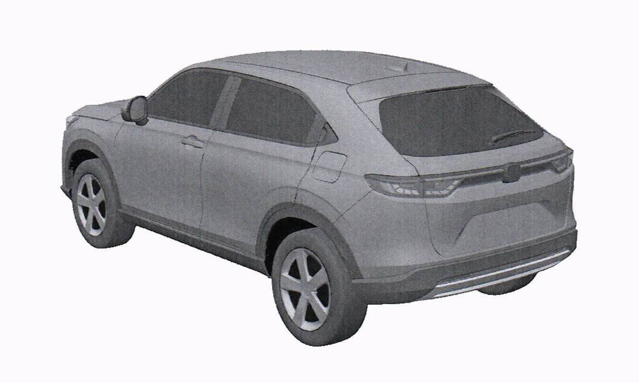 Imagens de registro patente desenho industrial novo Honda HR-V 2022