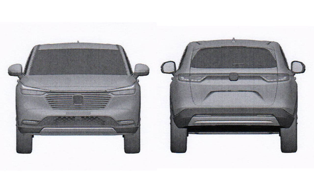 Imagens de registro patente desenho industrial novo Honda HR-V 2022