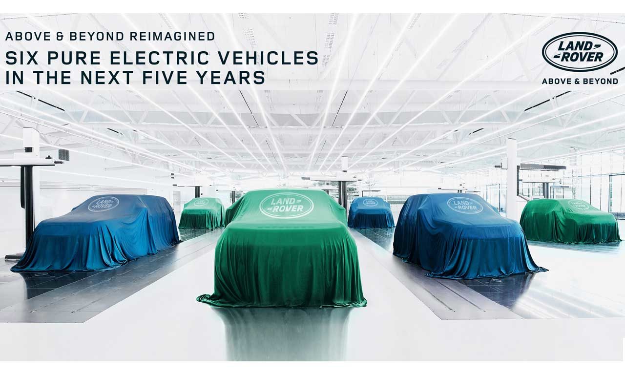 Teaser 6 novos carros elétricos Land Rover 2026