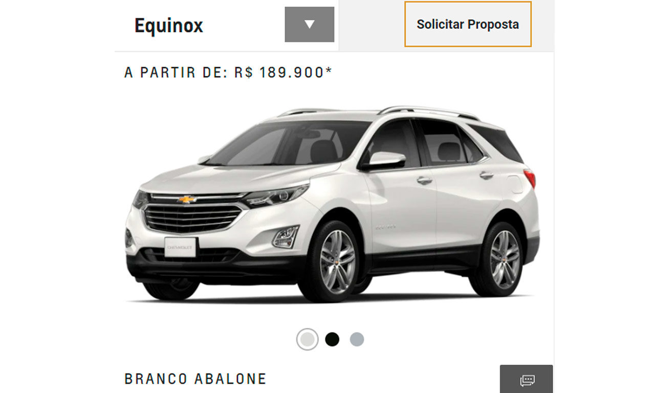 Preço Chevrolet Equinox 2021 Premier 1.5