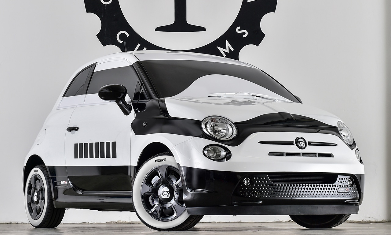 Fiat 500e stormtrooper