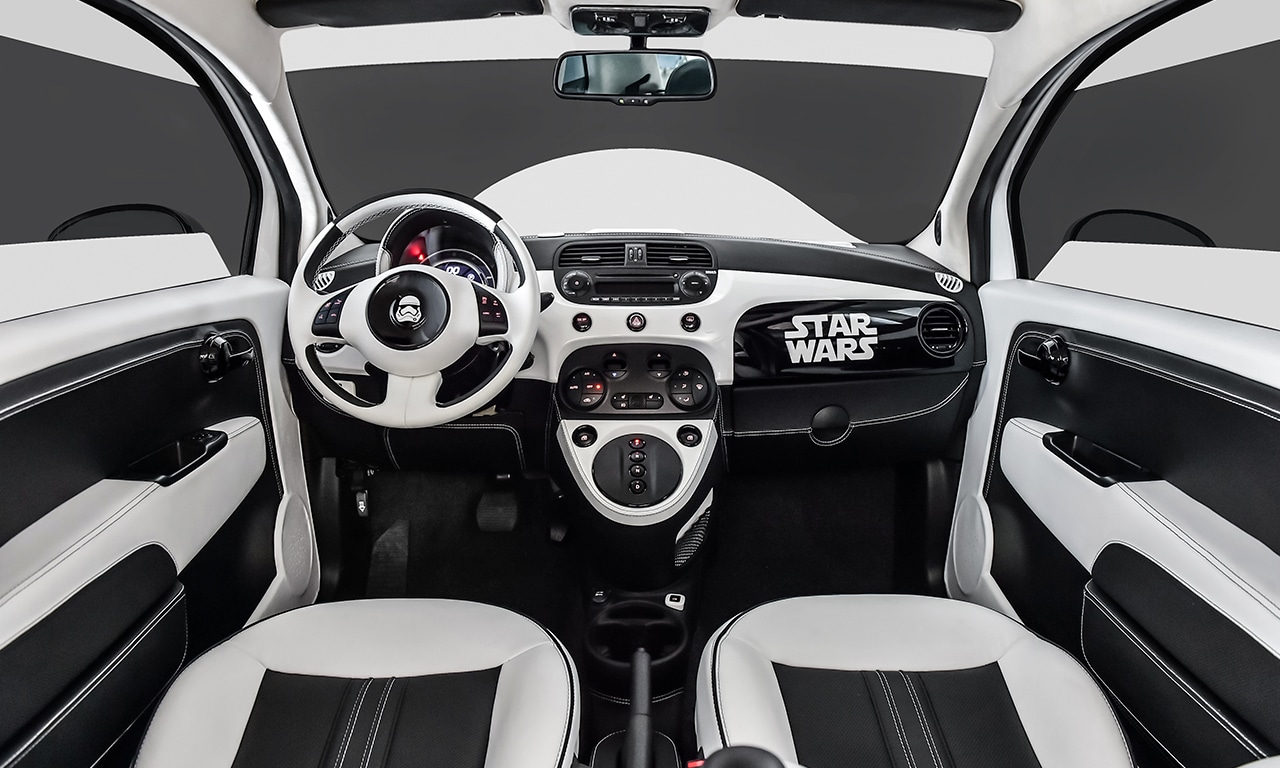 Fiat 500e stormtrooper