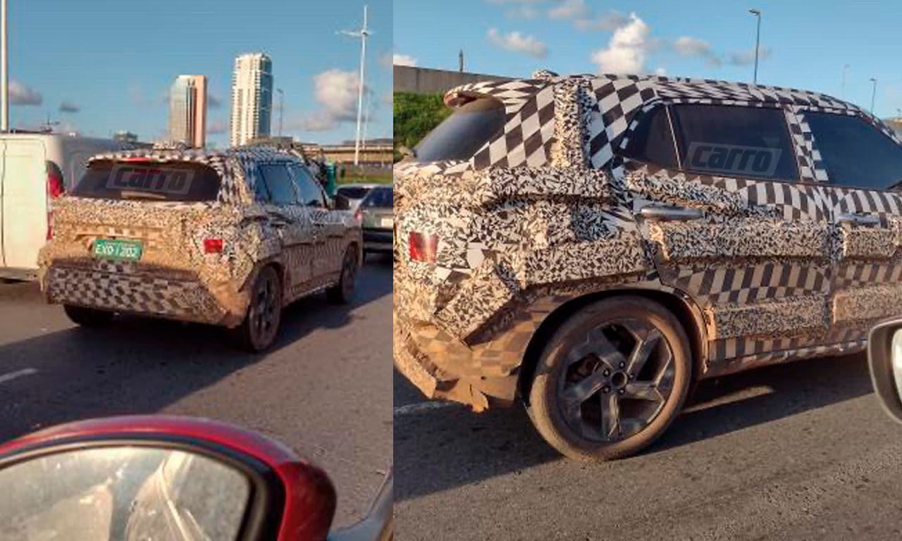 Flagra Novo Hyundai Creta 2022 camuflado
