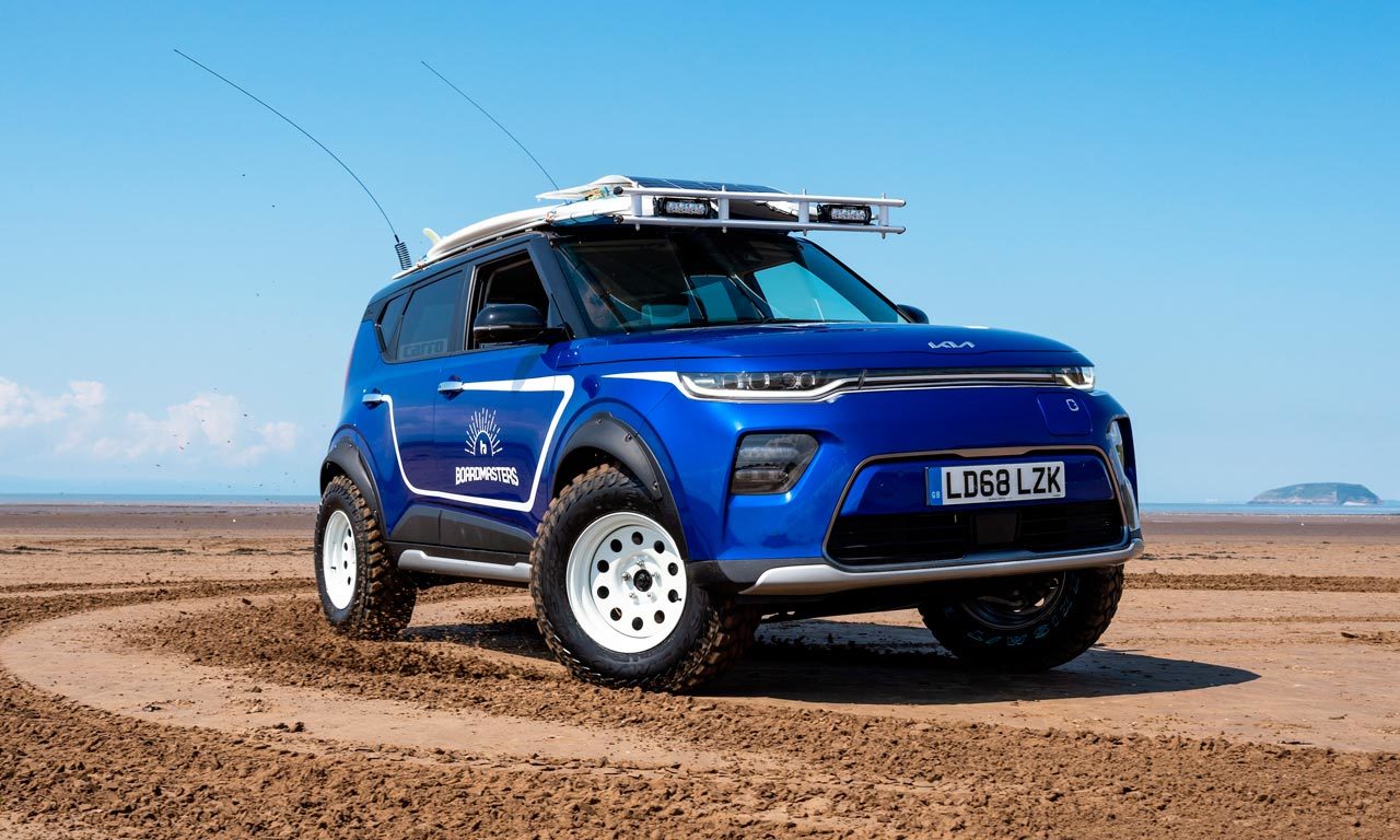 Kia Soul elétrico para surfistas Boardmasters