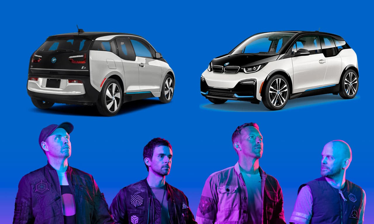 BMW i3 baterias recicladas show Coldplay