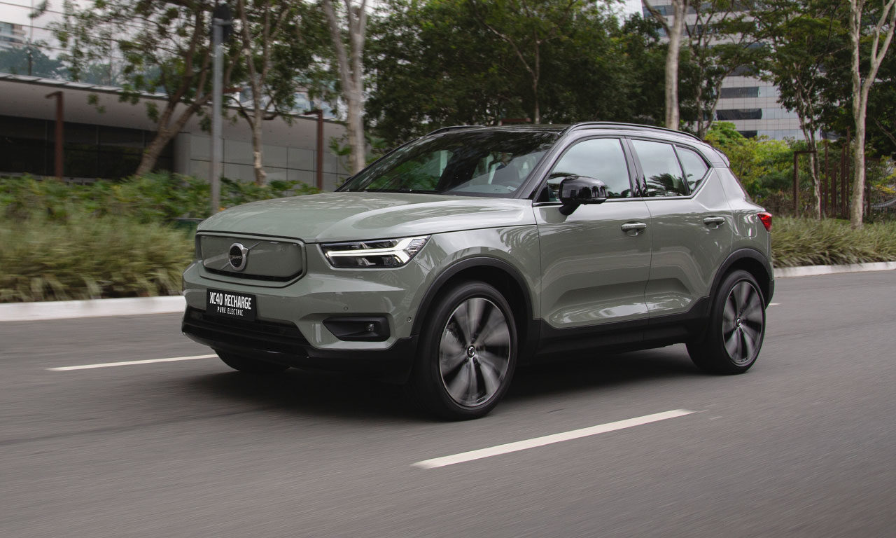 Dianteira Volvo XC40 elétrico Recharge Pure Electric