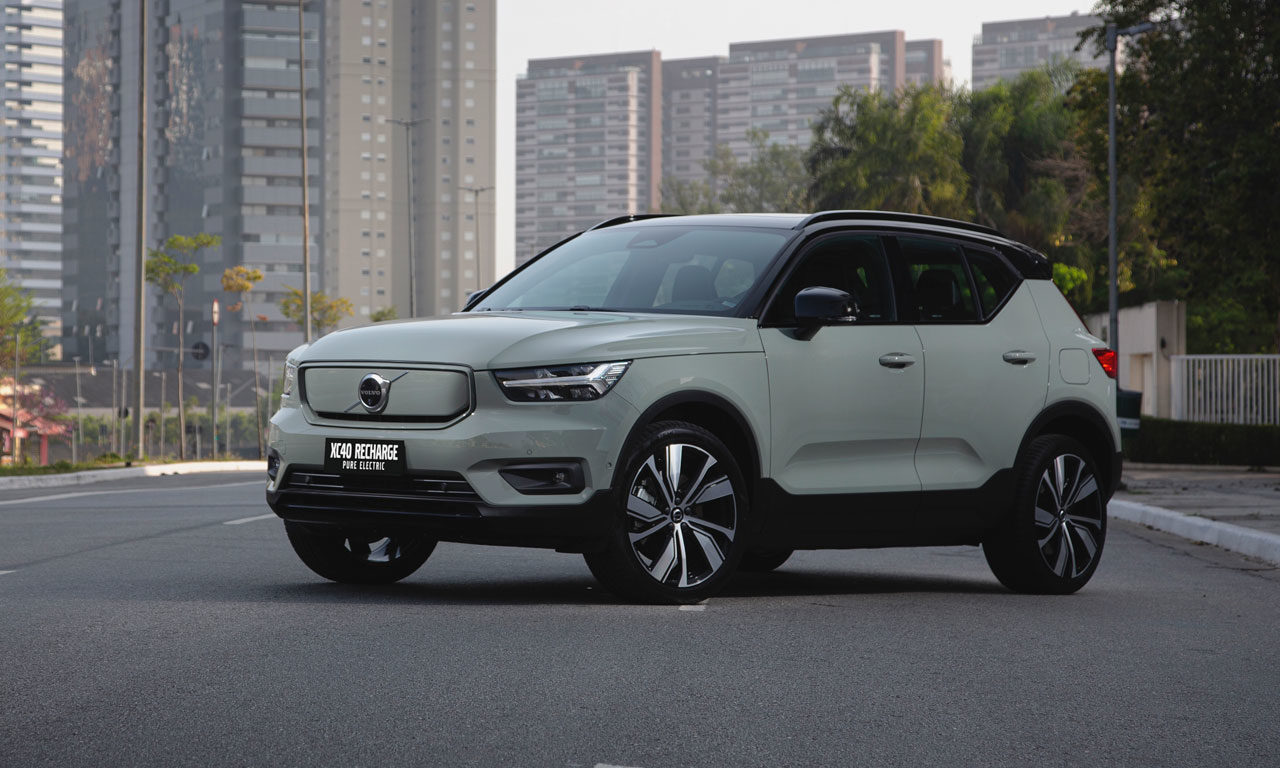 Dianteira Volvo XC40 elétrico Recharge Pure Electric