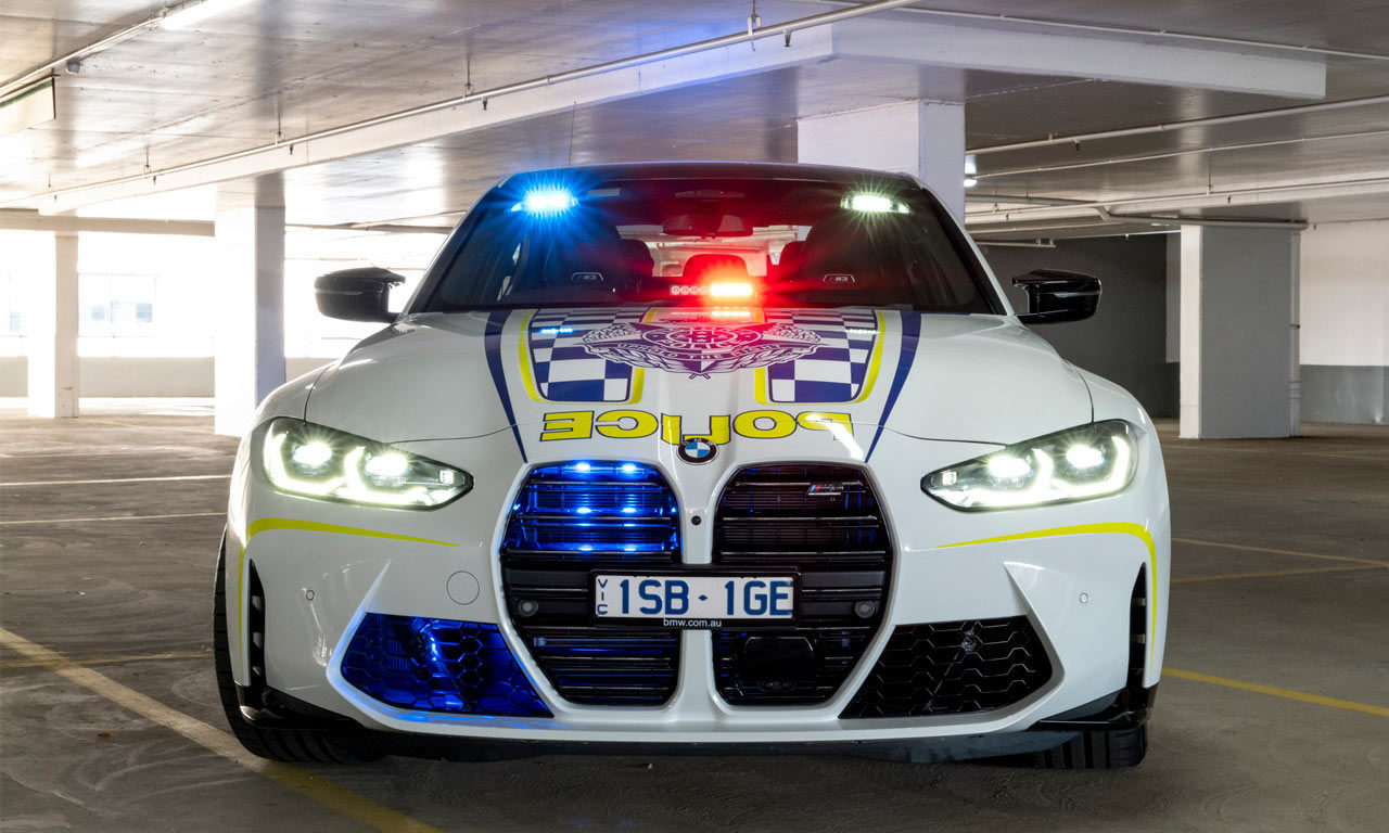 BMW M3 Competition viatura polícia