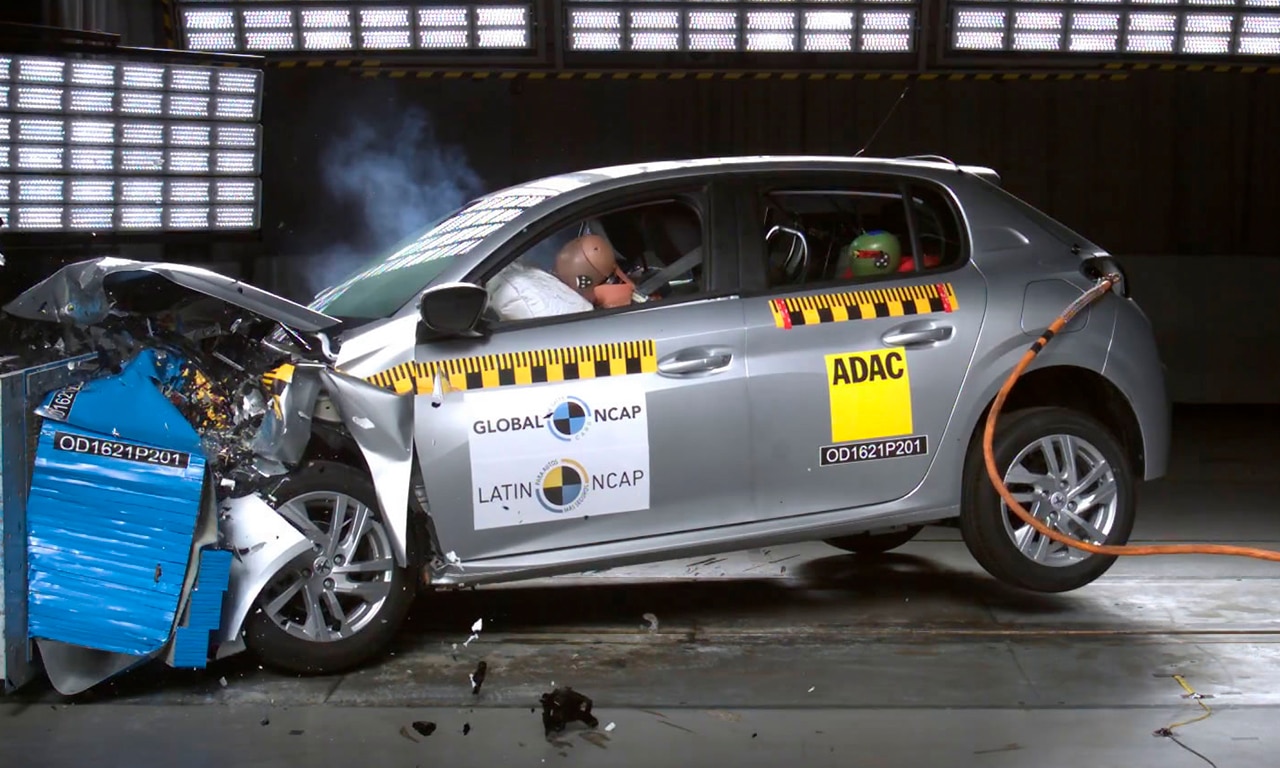 crash test Peugeot 208 Latin NCAP