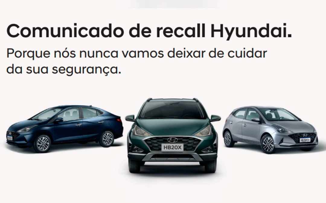 Hyundai anuncia recall para HB20, HB20S e HB20X