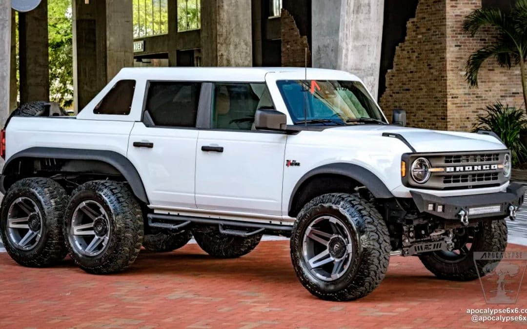 Ford Bronco ganha 6 rodas em versão modificada