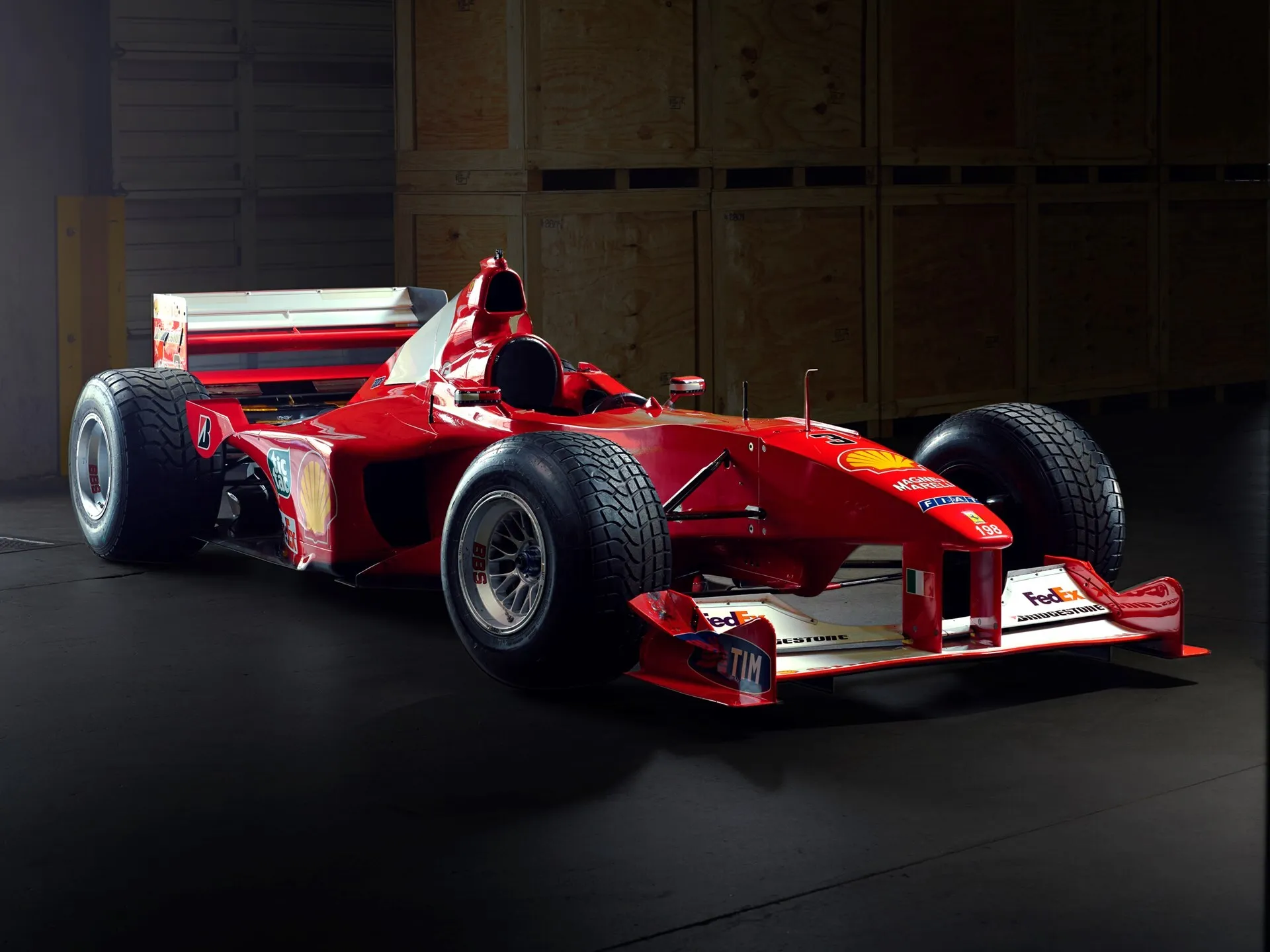 Carro de corrida vermelho, carro de Fórmula 1 Scuderia Ferrari